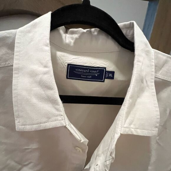 Vineyard vines men’s linen blend button-down size XL - Picture 3 of 9